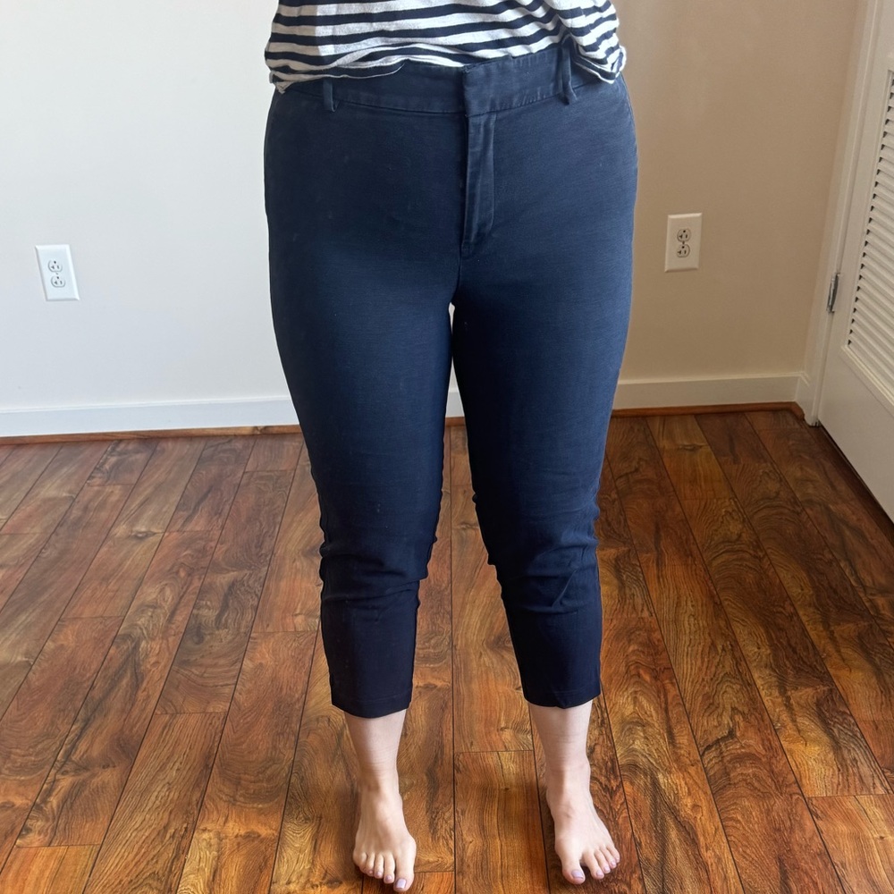 LOFT Rivera Slim Navy dress pants